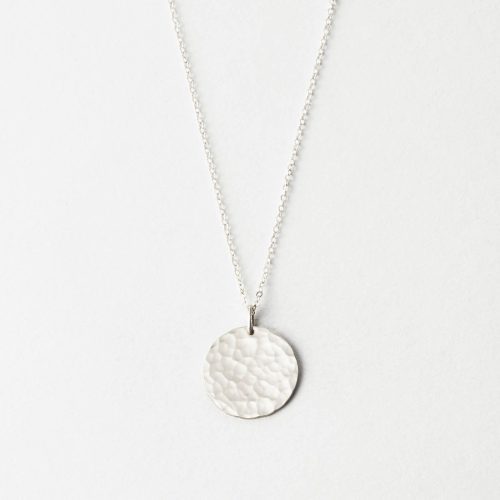 Material: Sterling Silver; Finish: Hammered