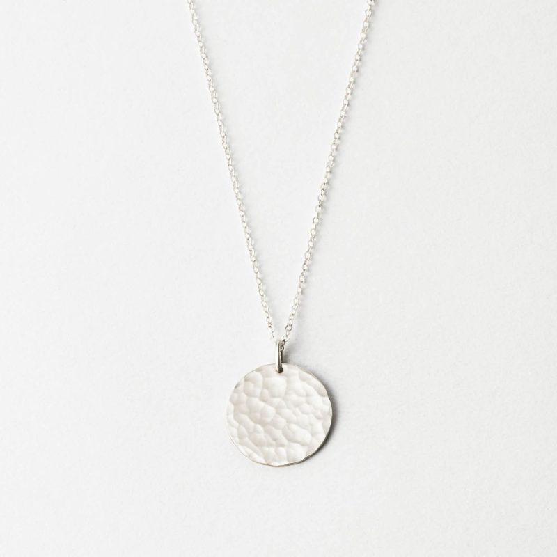 Material: Sterling Silver; Finish: Hammered