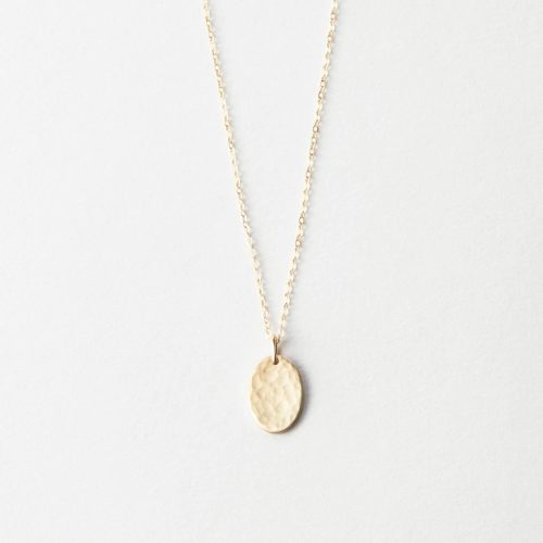 Material: 14k Gold Fill, 14k Solid Gold; Finish: Hammered