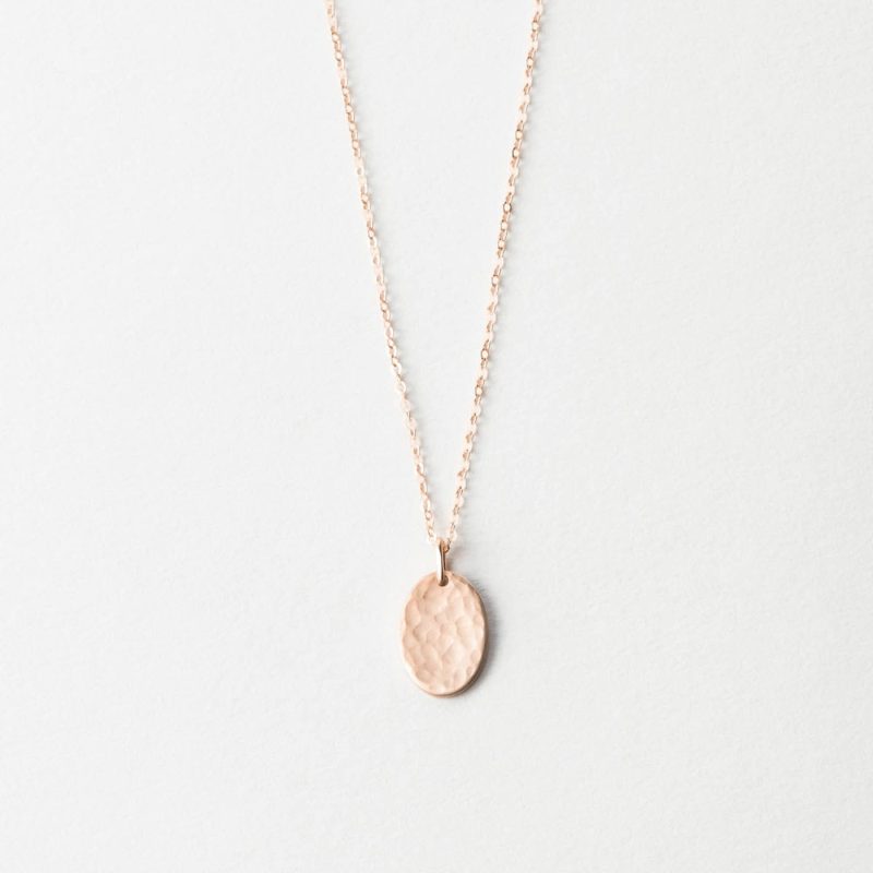 Material: Rose Gold Fill; Finish: Hammered