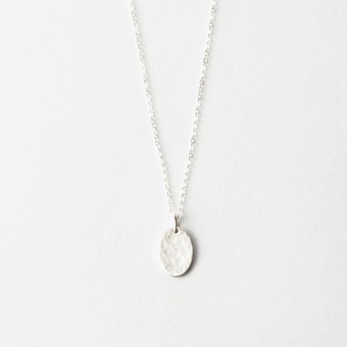 Material: Sterling Silver; Finish: Hammered