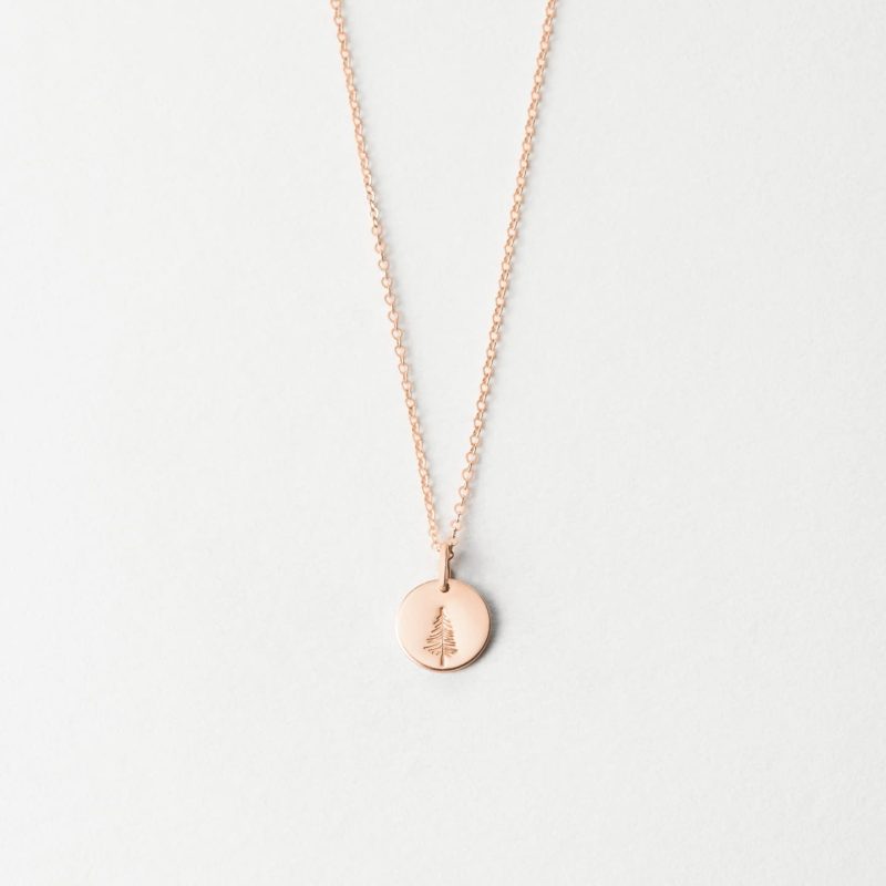 EvergreenTreeNecklace RoseGold PLPMain