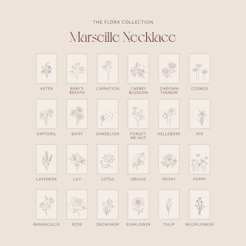 Flora Marseille Necklace Chart