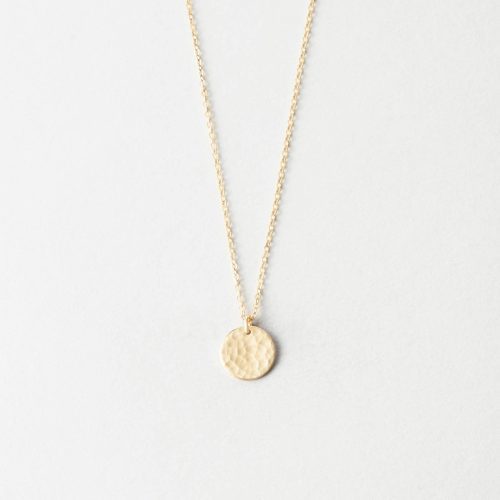 Material: 14k Gold Fill, 14k Solid Gold; Finish: Hammered