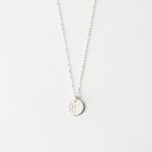 Material: Sterling Silver; Finish: Hammered