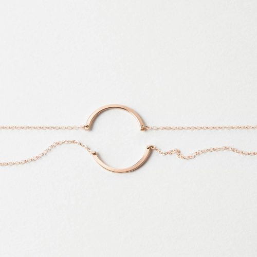 MinimalFriendshipNecklacefor2 RoseGold PLPMain