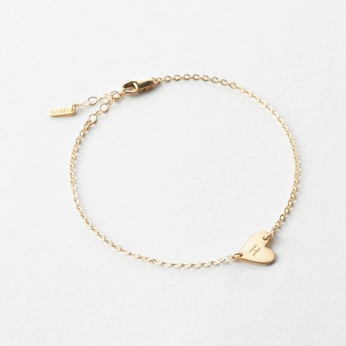 MyraHeartInitialBracelet Gold PDPMain