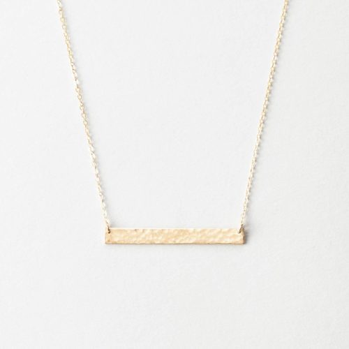 Material: 14k Gold Fill, 14k Solid Gold; Finish: Hammered