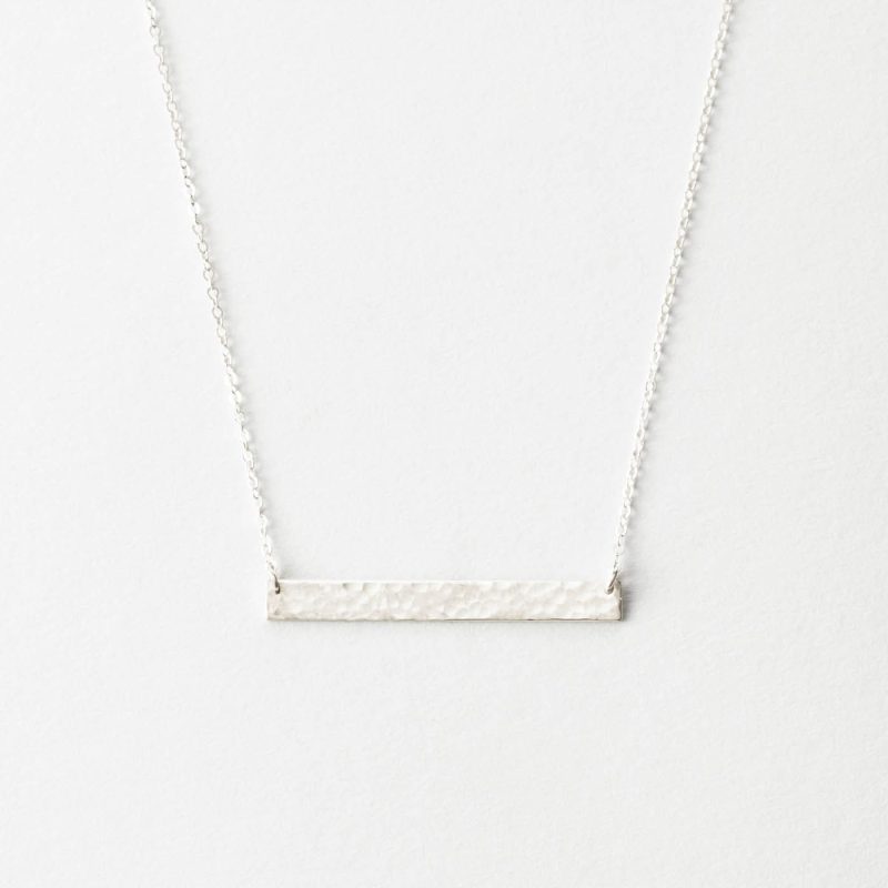 Material: Sterling Silver; Finish: Hammered