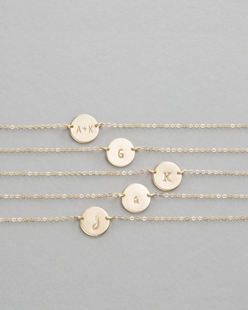 Shortlayernecklaces initials gemstones 5