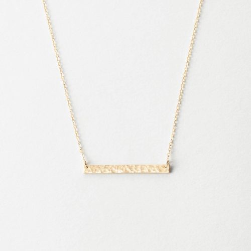 Material: 14k Gold Fill, 14k Solid Gold; Finish: Hammered