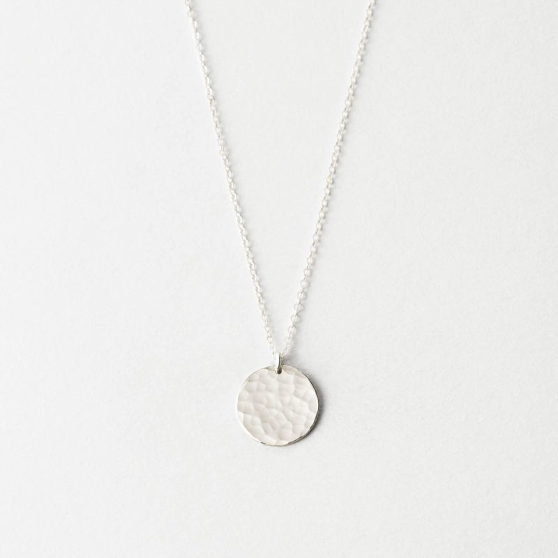 Material: Sterling Silver; Finish: Hammered