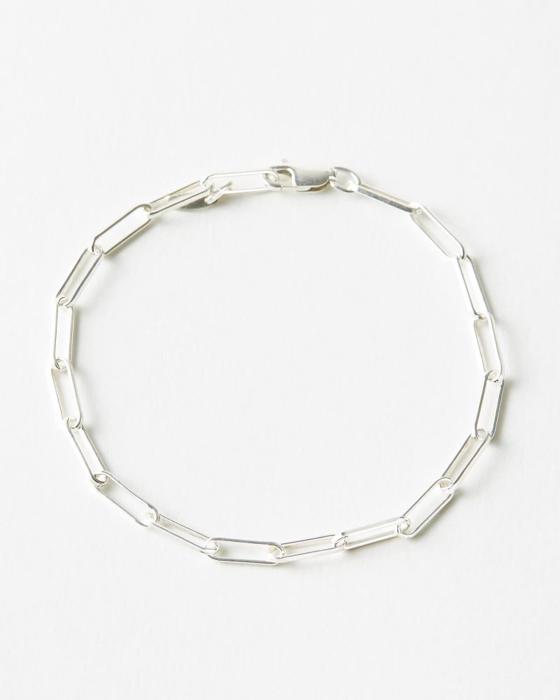 bold bracelet bold paperclip chain gldn SS