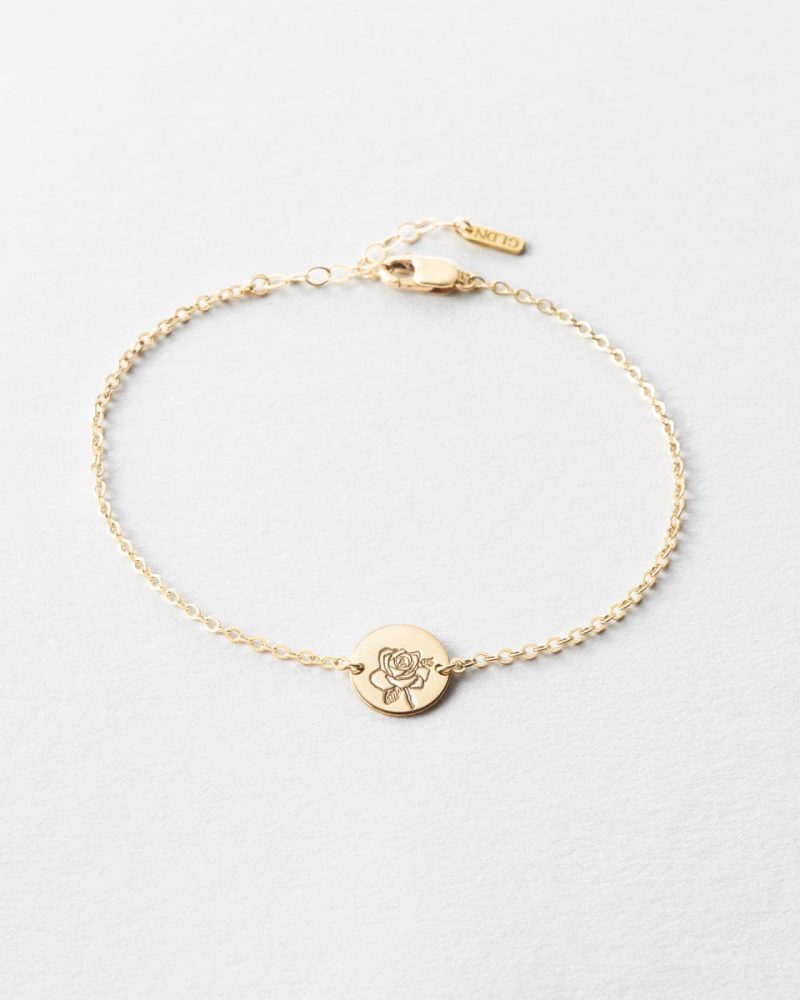 dainty floral inspired bracelet