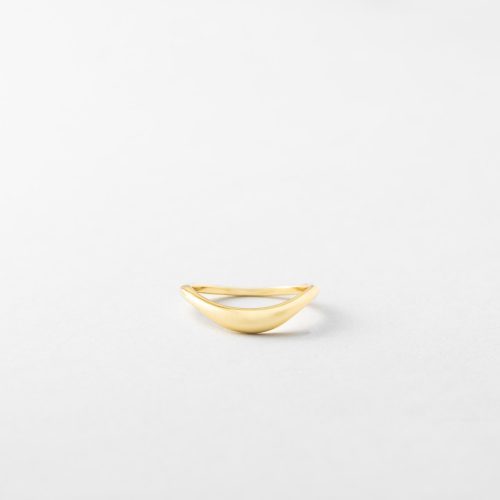 gold curve stacking ring