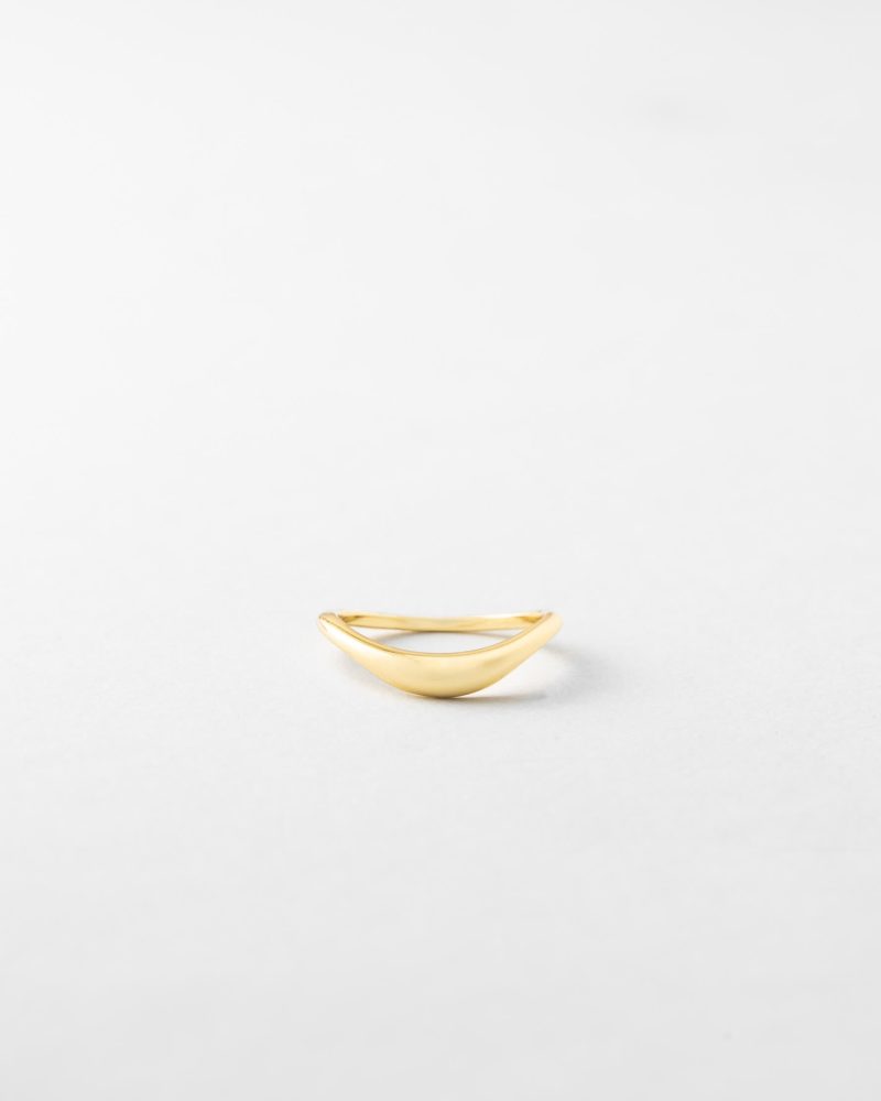 gold curve stacking ring