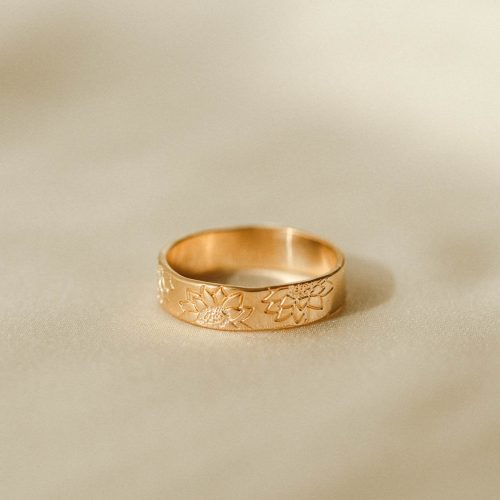 gold fill flower ring