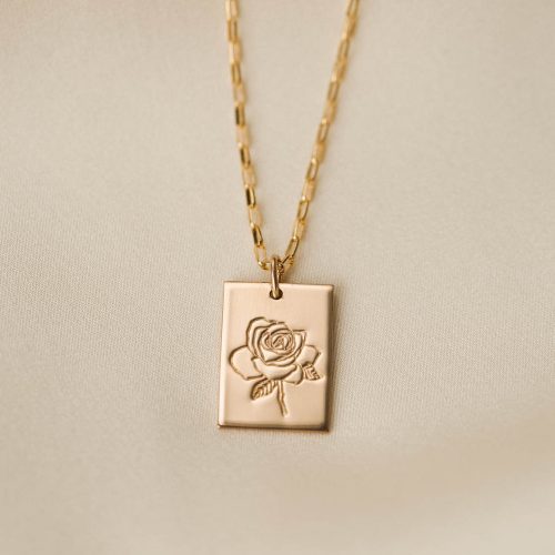 gold rose flower jewelry 1