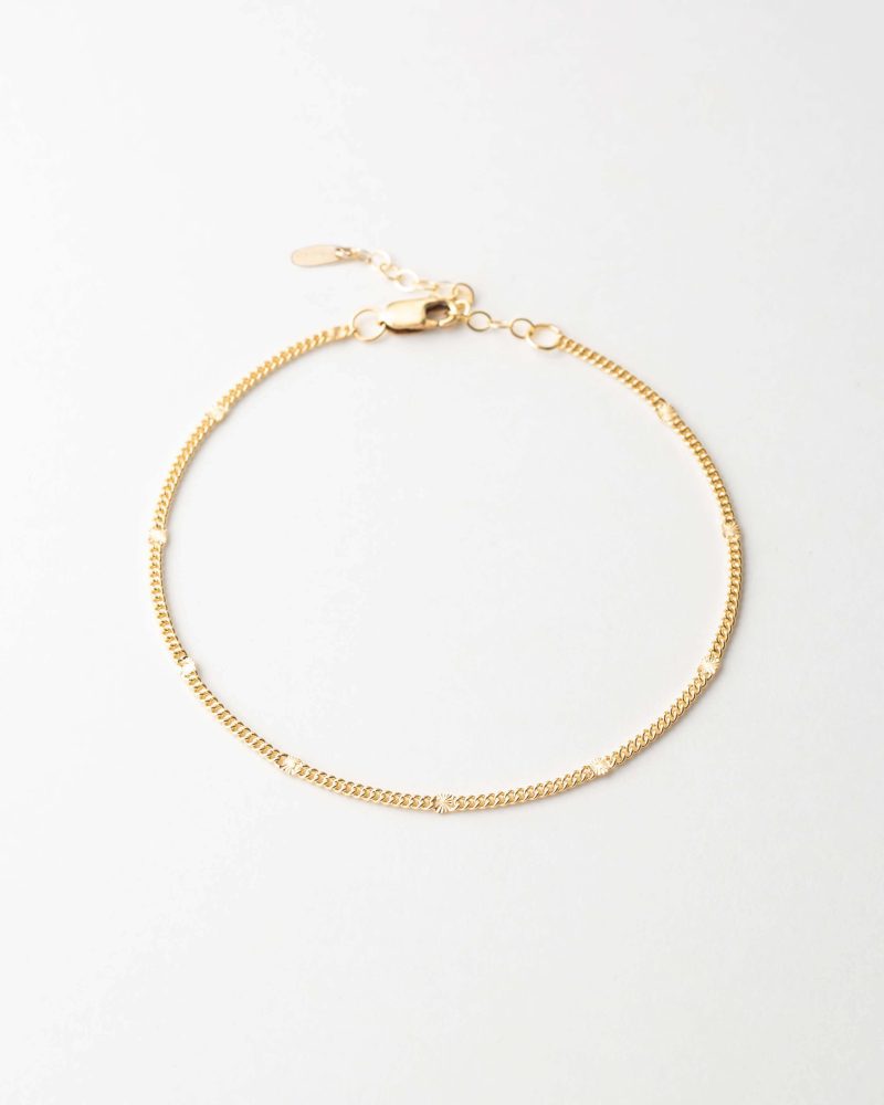 radiant anklet gldn