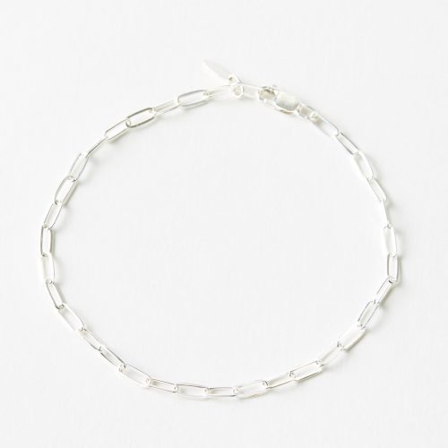 small bracelet small paperclip chain gldn SS